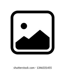 Picture vector icon, image symbol