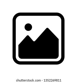Picture vector icon, image symbol