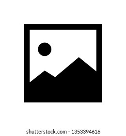 Picture vector icon, image symbol