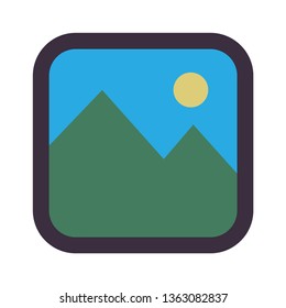 Picture vector icon. Image symbol.