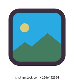 Picture vector icon. Image symbol.