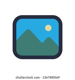 Picture vector icon. Image symbol.