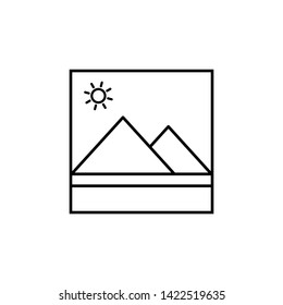 Picture vector icon, image symbol. Modern, simple vector illustration for web site or mobile app
