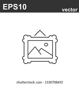 Picture vector icon, image symbol. Modern, simple flat vector illustration for web site or mobile app