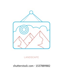 Picture vector icon, image symbol. Modern, simple flat vector illustration for web site or mobile app