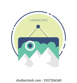 Picture vector icon, image symbol. Modern, simple flat vector illustration for web site or mobile app