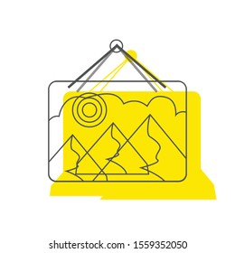 Picture vector icon, image symbol. Modern, simple flat vector illustration for web site or mobile app