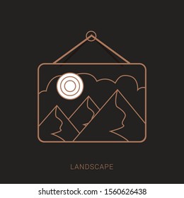 Picture vector icon, image symbol. Modern, simple flat vector illustration for web site or mobile app