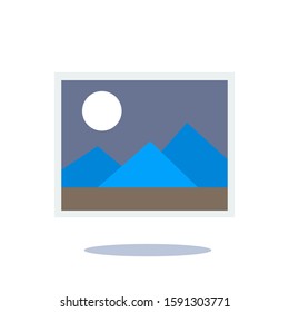Picture vector icon, image symbol. Modern, simple flat vector illustration for web site or mobile app