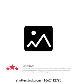 Picture vector icon, image symbol.