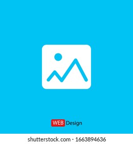 Picture vector icon, image symbol.