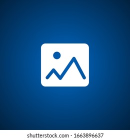 Picture vector icon, image symbol.