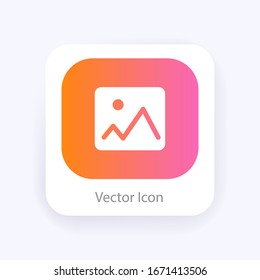 Picture vector icon, image symbol.