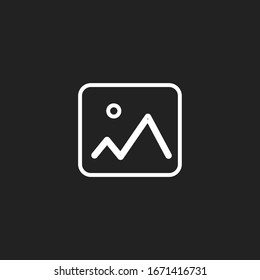 Bildsymbol der Vektorillustration, Bildsymbol.