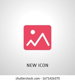 Picture vector icon, image symbol.