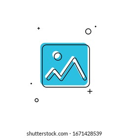 Picture vector icon, image symbol.