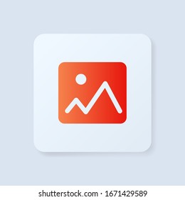 Icono vector de imagen, símbolo de imagen.