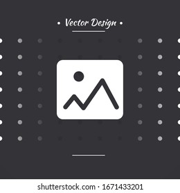 Picture vector icon, image symbol.