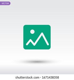Picture vector icon, image symbol.