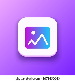 Icono vector de imagen, símbolo de imagen.