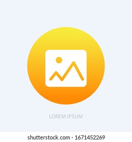 Picture vector icon, image symbol.