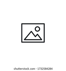 Picture vector icon, image symbol. Modern, simple flat sign for website or mobile app