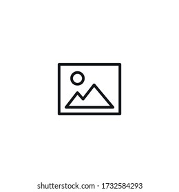 Picture vector icon, image symbol. Modern, simple flat sign for website or mobile app