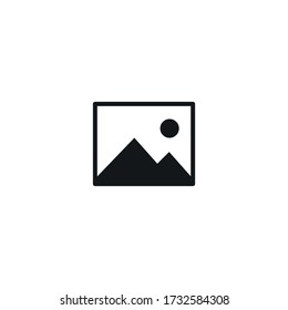 Picture vector icon, image symbol. Modern, simple flat sign for website or mobile app