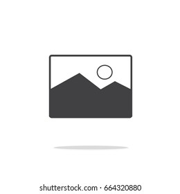 Picture vector icon, image symbol.