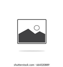 Picture vector icon, image symbol.