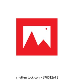 Picture vector icon, image symbol on white background. Modern, simple flat vector illustration for web site or mobile app