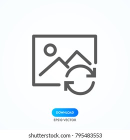 Picture vector icon, image symbol. Modern, simple flat vector illustration for web site or mobile app