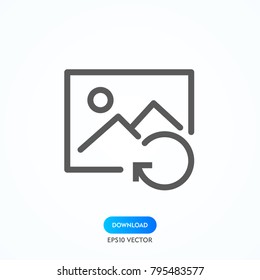 Picture vector icon, image symbol. Modern, simple flat vector illustration for web site or mobile app