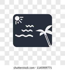 Picture vector icon isolated on transparent background, Picture logo concept