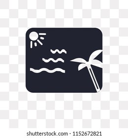 Picture vector icon isolated on transparent background, Picture logo concept