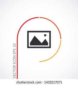 Picture Vector icon . Lorem Ipsum Illustration design