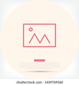 Picture Vector icon . Lorem Ipsum Illustration design