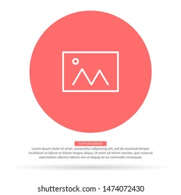 Picture Vector icon . Lorem Ipsum Illustration design