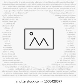 Picture Vector icon . Lorem Ipsum Illustration design