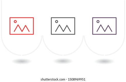 Picture Vector icon . Lorem Ipsum Illustration design