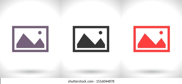 Picture Vector icon . Lorem Ipsum Illustration design