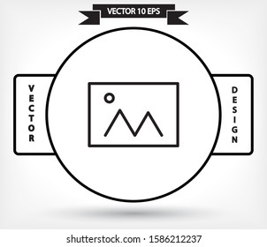 Picture Vector icon . Lorem Ipsum Illustration design