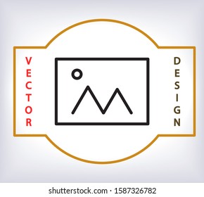 Picture Vector icon . Lorem Ipsum Illustration design
