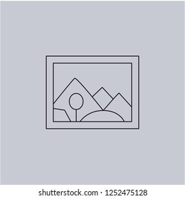 Picture vector icon. Modern, simple, isolated, flat best quality icon for web site designs or mobile apps. Vector illustration.