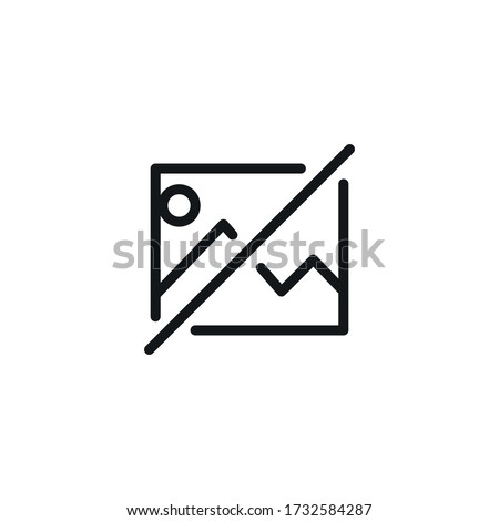Picture vector icon, no image symbol. Picture coming soon. No photo available. Missing image sign or no picture for web site or mobile app