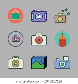 picture vector icon set