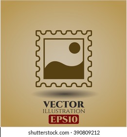 Icono o símbolo del vector de imagen