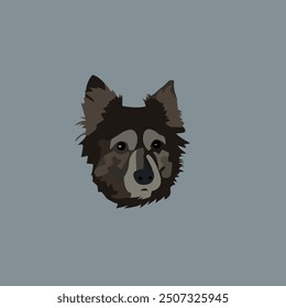 picture, vector, illustration, dog, dog head, colored, wool, man's friend, devoted, animals