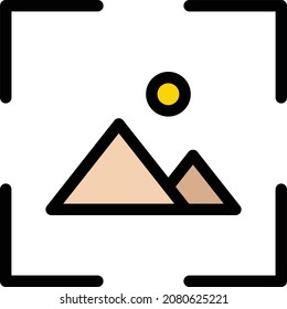 picture Vector illustration on a transparent background. Premium quality symbols. Stroke vector icon for concept and graphic design.