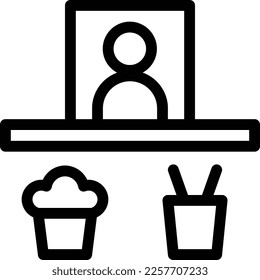 Vektorgrafik auf transparentem Hintergrund. Hochwertige Symbole. Dünne Vektorsymbole für Konzept und Grafikdesign.